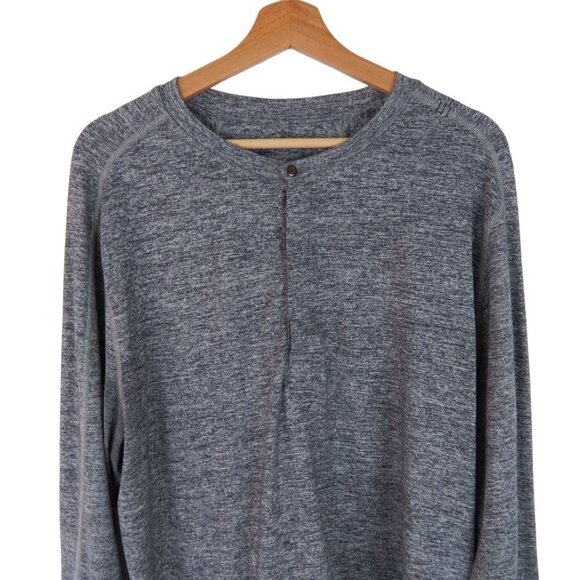 LULULEMON Men's Surge Long Sleeve Henley Shirt Reflective - Picture 2 of 8